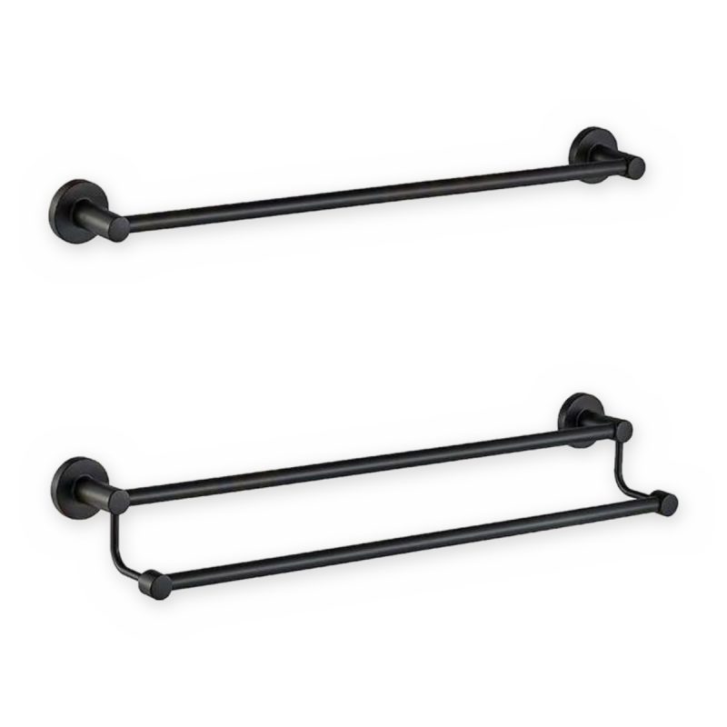 Black towel bars