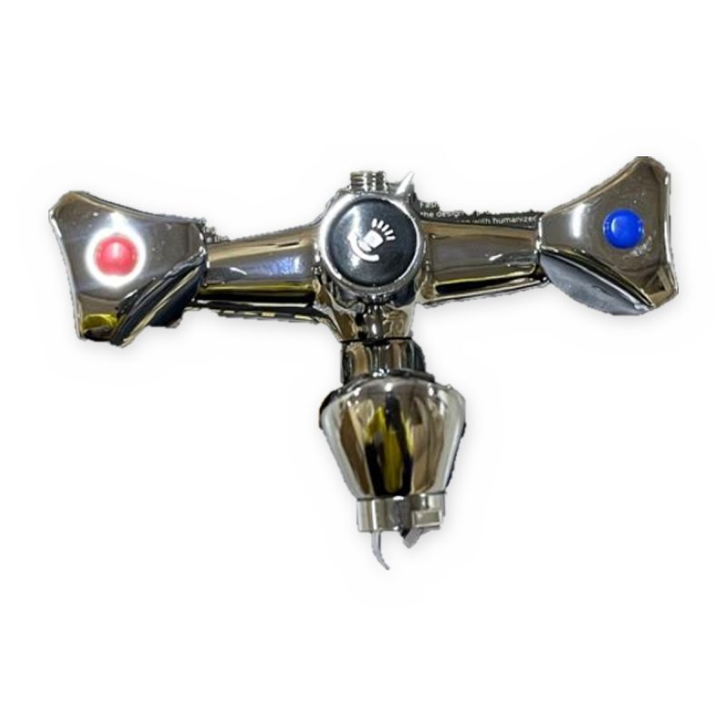 Wall-mounted bath mixer