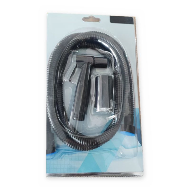 Black bidet spray, boxed