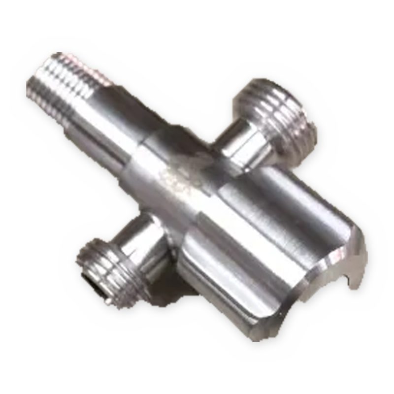 Twin-outlet angle valve